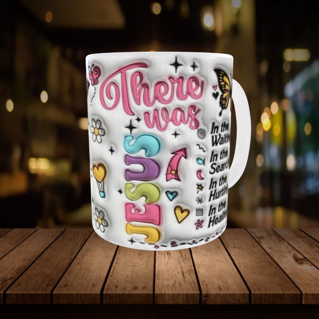 Purpose in the Waiting – Inspirational Butterfly Mug