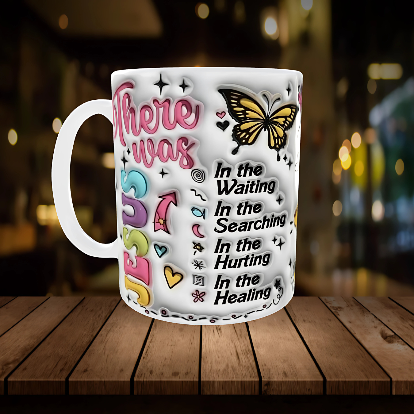 Purpose in the Waiting – Inspirational Butterfly Mug