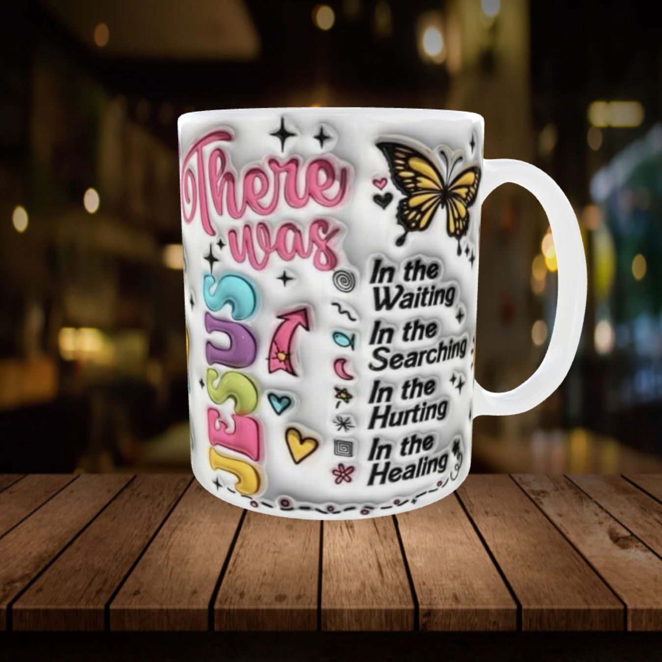 Purpose in the Waiting – Inspirational Butterfly Mug